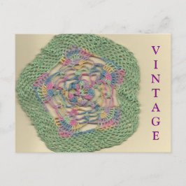 Vintage Doily Postcard Vykort
