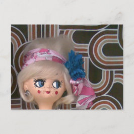VINTAGE DOLL VYKORT
