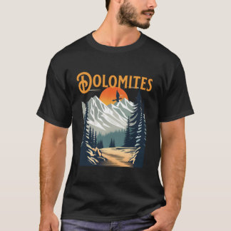Vintage Dolomites Souvenir Hiking T Shirt