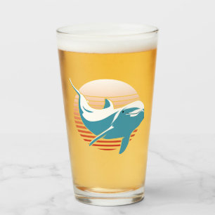 Vintage Dolphin Glaskopp
