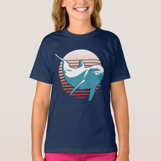 Vintage Dolphin T-Shirt (Framsida)