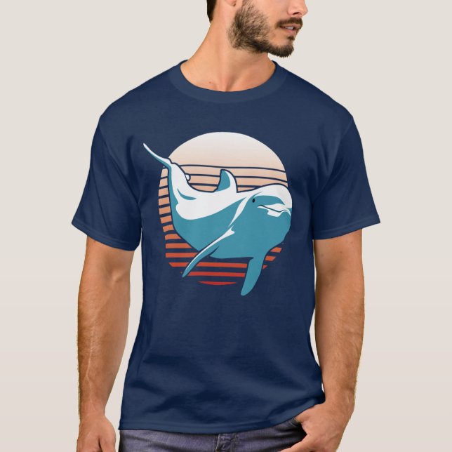 Vintage Dolphin T-Shirt (Framsida)