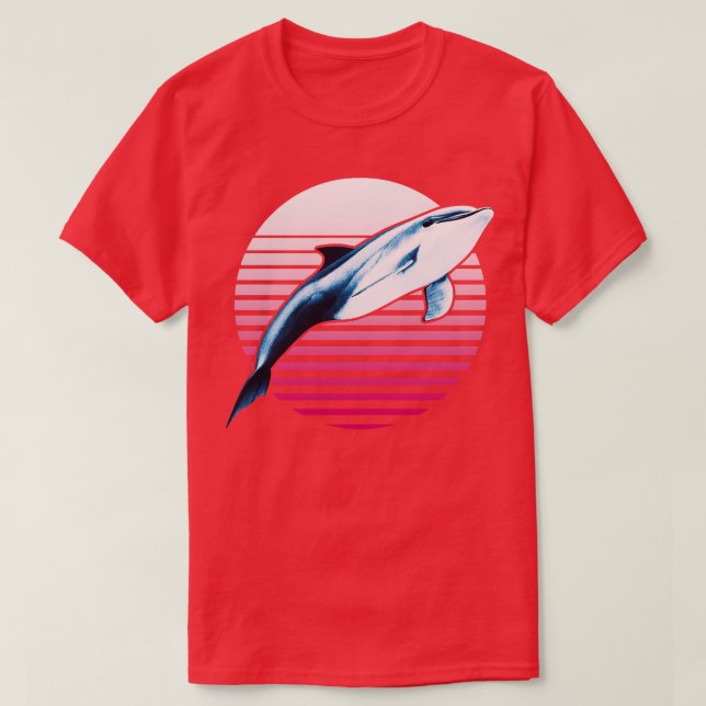 Vintage Dolphin T Shirt (Design framsida)