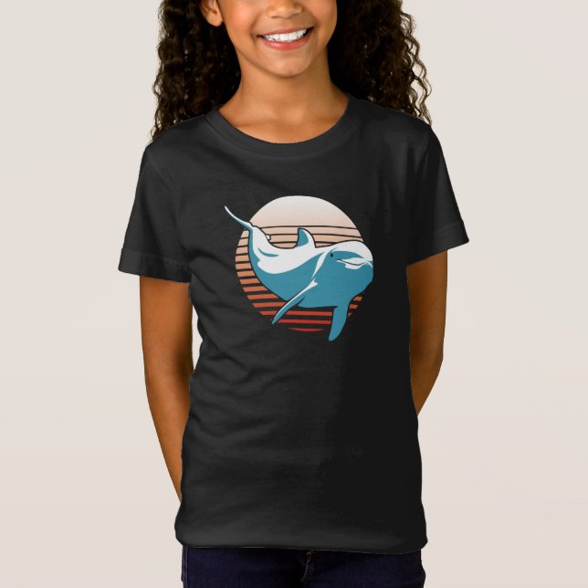 Vintage Dolphin T Shirt (Framsida)