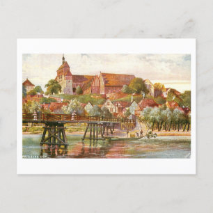 Vintage Dom/Cathedral Havelberg Tyskland Vykort