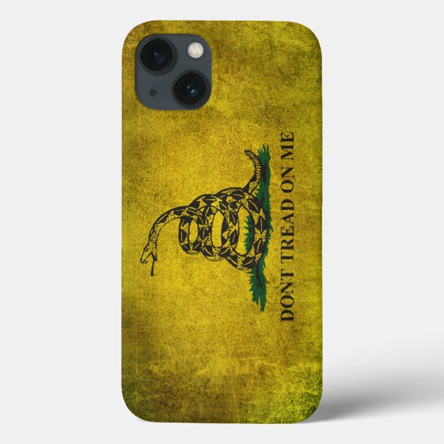 Vintage Don’t Tread on Me Gadsden Flagga (Baksida)