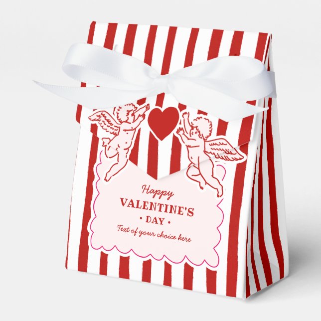Vintage Doodles Valentine's Day Party Presentaskar (Framsidan Sidan)