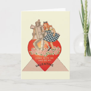 Vintage Dorothy och Tinmanvalentin Helgkort