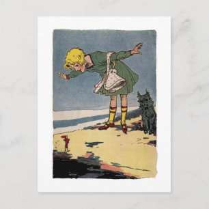 Vintage Dorothy och Toto Vykort