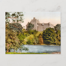 Vintage Doune Castle Scotland Vykort