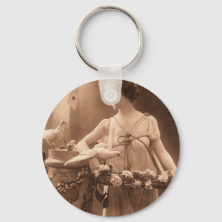 Vintage Dove Dam Nyckelring