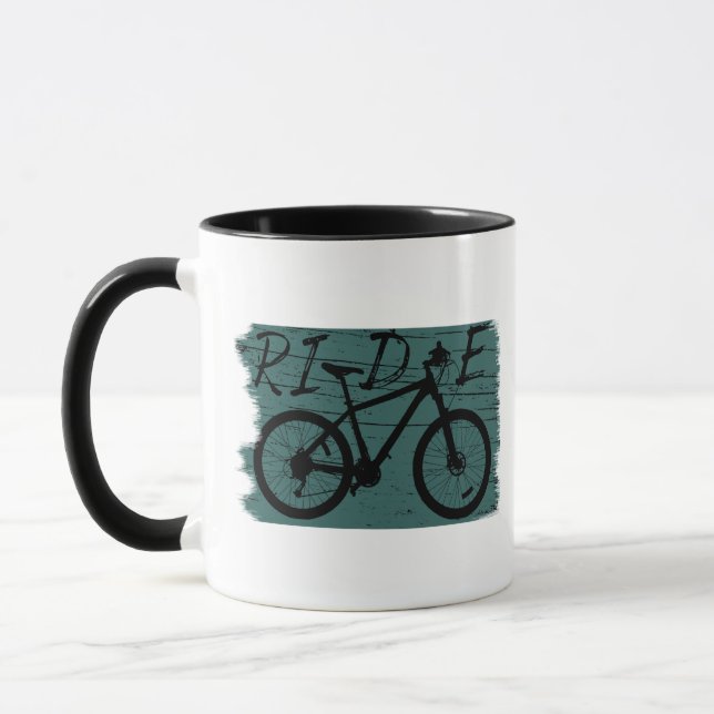 Vintage Downhill MTB - Cykla Mountainbike Mugg (Vänster)