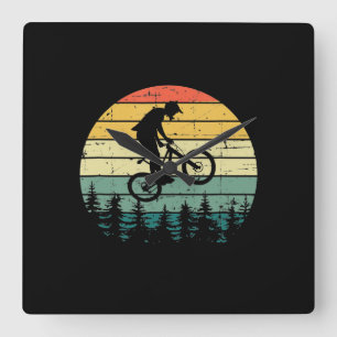 Vintage Downhill MTB Mountain Bike Fyrkantig Klocka