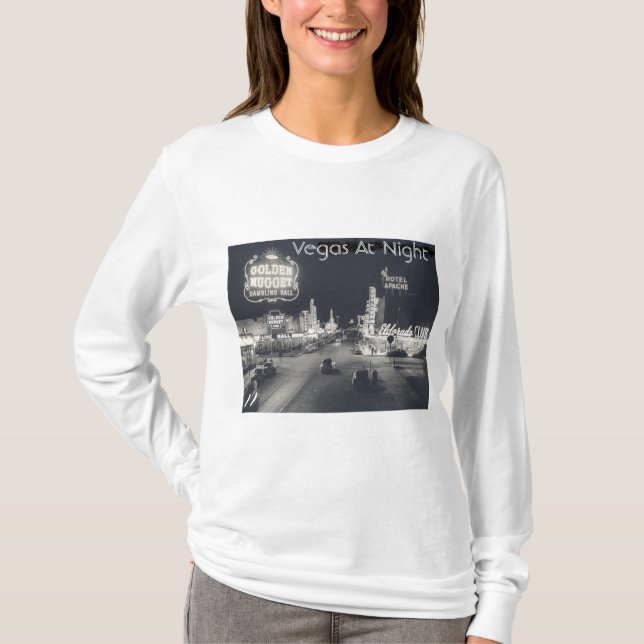 Vintage Downtown Las Vegas T Shirt (Framsida)
