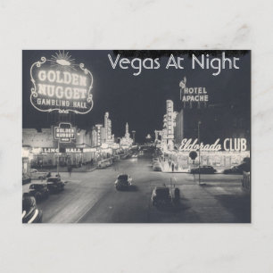 Vintage Downtown Las Vegas Vykort