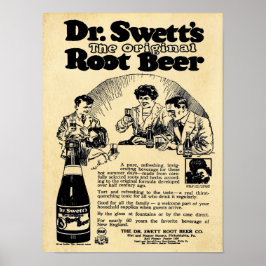 Vintage Dr Swetts Root Beer print Poster
