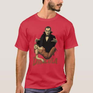 Vintage Dracula Skräckfilm Klassisk Monster Retro T Shirt