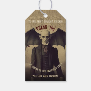 Vintage Dracula Vampyre Dracula Tack Presentetikett