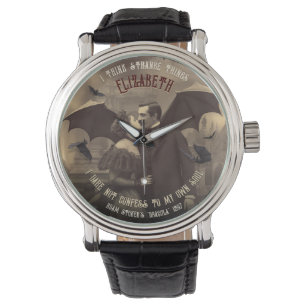 Vintage Dracula Victorian Vampire Kiss Gothic Armbandsur