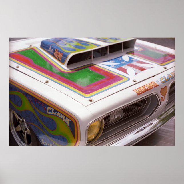 Vintage Drag - Hemi Cuda Poster (Framsidan)