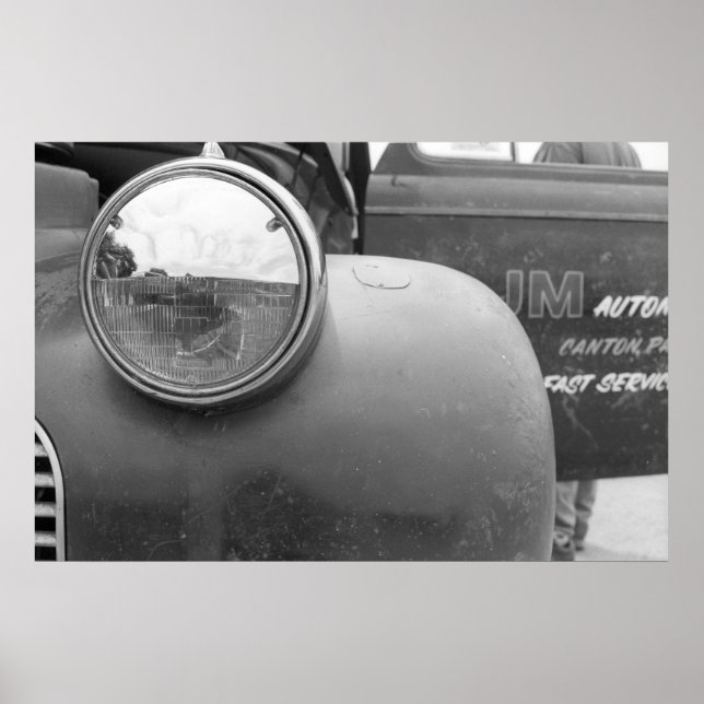 Vintage Drag - Lastbil gasser Poster (Framsidan)