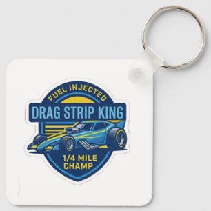 Vintage Drag Strip King 1/4 Mile Mästare  Nyckelring