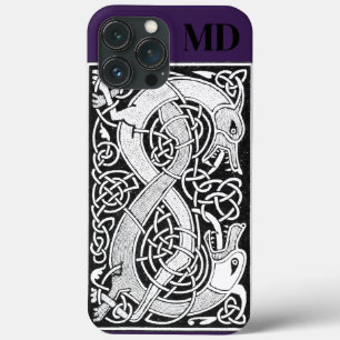 Vintage Dragon Monogram Celtic Knot