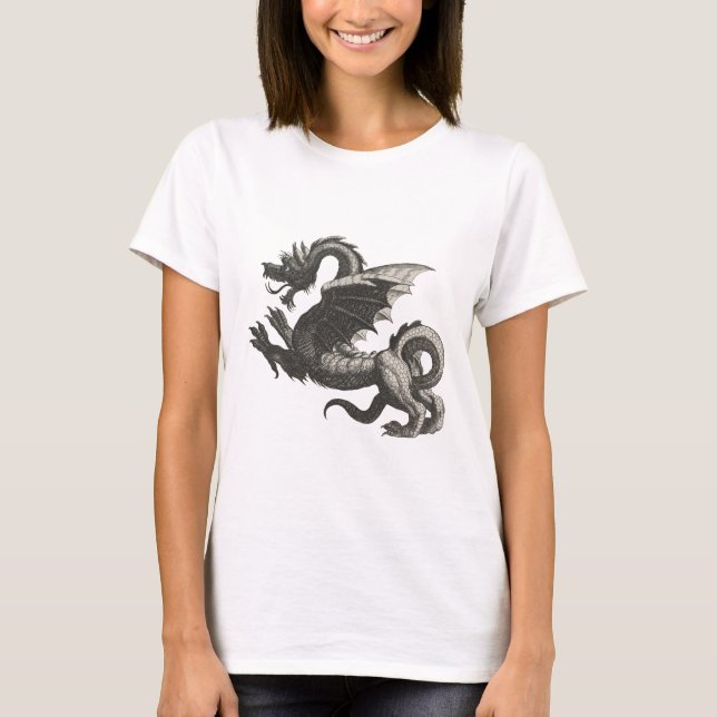 Vintage Dragon T-Shirt (Framsida)