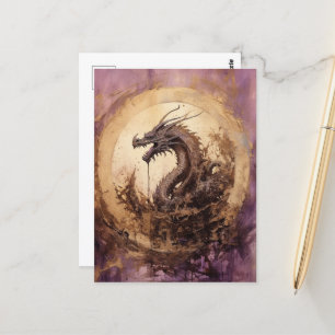 Vintage Dragon Vykort