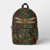 Vintage dragonfly boho chic botaniskt