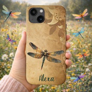 Vintage Dragonfly med anpassat namn/monogram