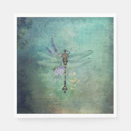Vintage Dragonfly Pappersservett