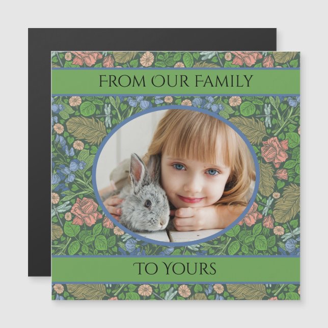 Vintage Dragonfly som flyger på engelska Garden (Fram/baksida)