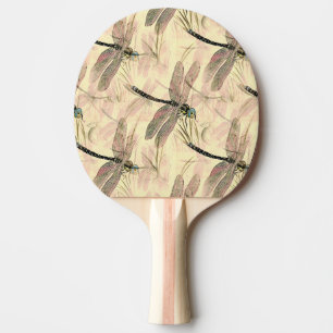 Vintage Dragonfly-utskrift Pingisracket