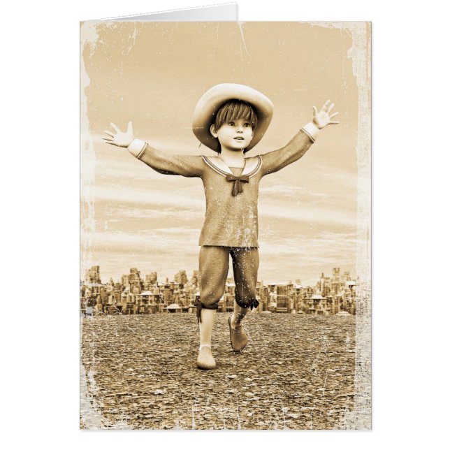 Vintage Dreams Hälsningskort (Framsidan)