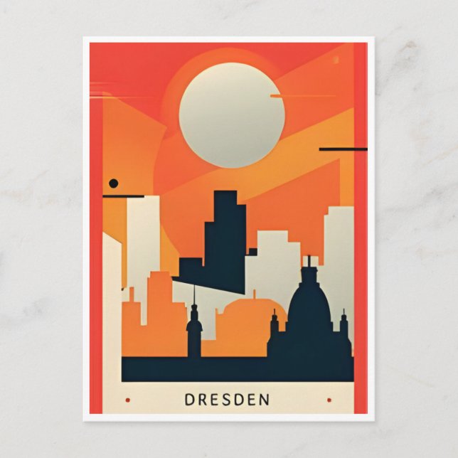 vintage Dresden Tyskland Travel Allemagne Vykort (Framsida)