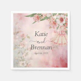 Vintage  Dress Bröllop Pappersservett