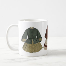 Vintage Dress Illustration Kaffemugg