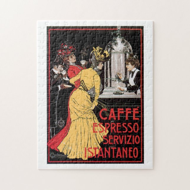 Vintage Drink Coffee Espresso Pussel (Vertikal)