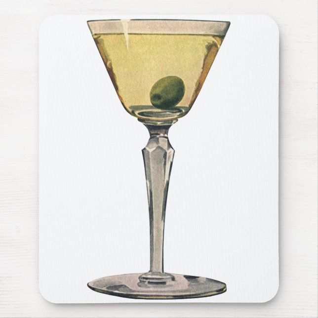 Vintage Drinks Beverages, Martini Olive Cocktail Musmatta (Framsidan)