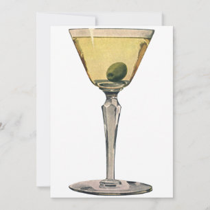 Vintage Drinks Drycker, Martini Olivcocktail