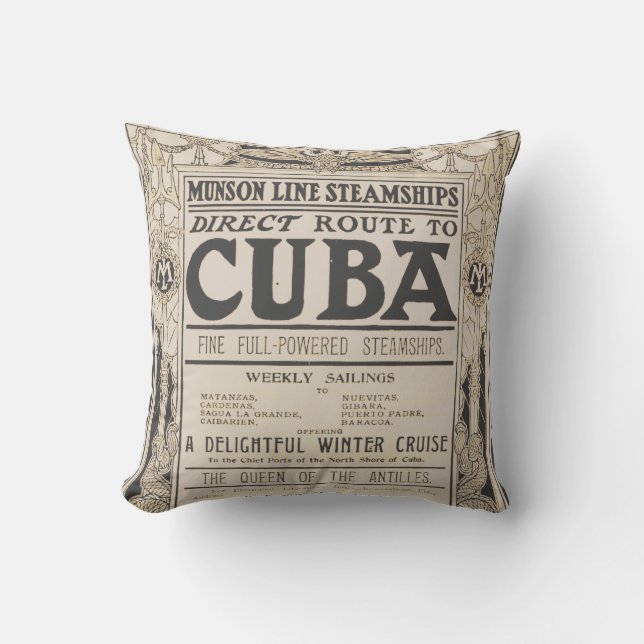 Vintage drottning av Antillerna Dekorativ kudde (Framsida)