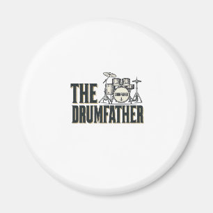 Vintage Drumfather Trummis Citat Vektor Design_1 Magnet