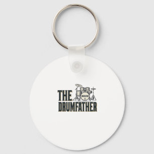 Vintage Drumfather Trummis Citat Vektor Design_1 Nyckelring