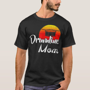 Vintage Drumline Mamma Retro Sunset Funny Music Gi T Shirt