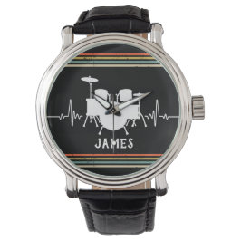 Vintage Drummer med eget namn - Armbandsur