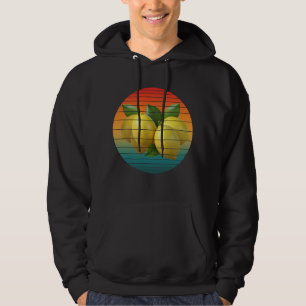 Vintage druvfrukter mat hälsosam vegan hoodie