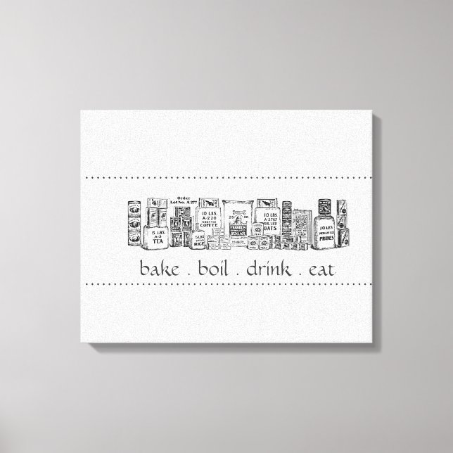 Vintage Dry Goods Canvas Art (Framsida)