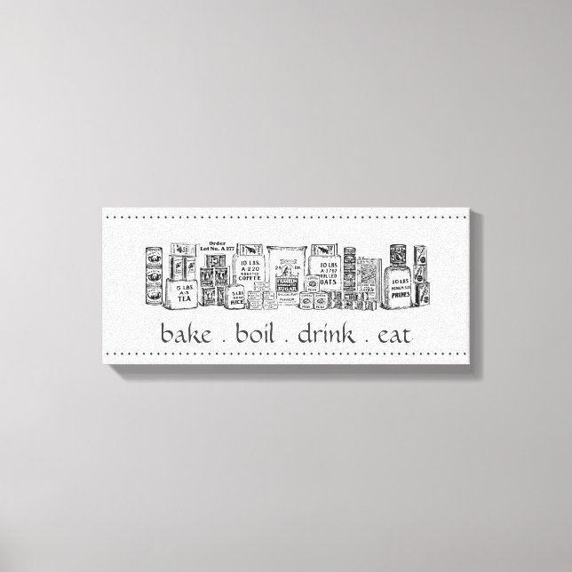 Vintage Dry Goods Canvas Art (Framsida)