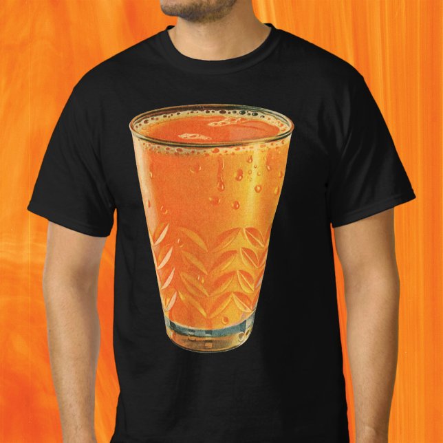 Vintage drycker, glas apelsinjuice frukost tee (Skapare uppladdad)